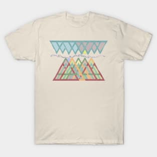 Abstract Mountain Sunset T-Shirt T-Shirt